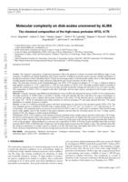 Molecular complexity on disc scales uncovered by ALMA. Chemical composition of the high-mass protostar AFGL 4176