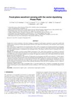 Focal-plane wavefront sensing with the vector-Apodizing Phase Plate