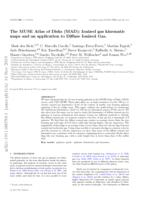 The MUSE Atlas of Disks (MAD): Ionized gas kinematic maps and an application to Diffuse Ionized Gas