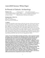 In Pursuit of Galactic Archaeology