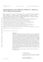 Characterization of the planetary nebula Tc 1 based on VLT X-shooter observations