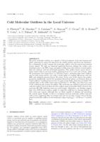 Cold molecular outflows in the local Universe and their feedback effect on galaxies