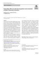 Separating effects of soil microorganisms and nematodes on plant community dynamics