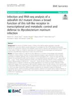 Infection and RNA-seq analysis of a zebrafish tlr2 mutant shows a broad function of this toll-like receptor in transcriptional and metabolic control and defense to Mycobacterium marinum infection