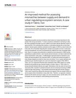 An improved method for assessing mismatches between supply and demand in urban regulating ecosystem services: A case study in Tabriz, Iran