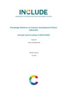 Knowledge Platform on Inclusive Development Policies (INCLUDE) : concept note for phase II (2019-2022)