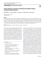 Autism Symptoms, Executive Functioning and Academic Progress in Higher Education Students