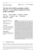 The effect of still-face paradigm on infant behavior: a cross-cultural comparison between mothers and fathers.