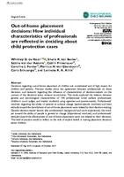 Out-of-home placement decisions: How individual characteristics of professionals are reflected in deciding about child protection cases