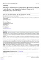 Prevalence of Schistosoma haematobium measured by a mobile health system in an unexplored endemic region in the subprefecture of Torrock, Chad