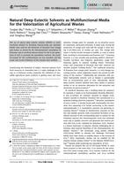 Natural deep eutectic solvents as multifuntional media for the valorization of agricultural wastes