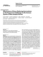 Effectiveness of stress-reducing interventions on the response to challenges to the immune system: a meta-analytic review