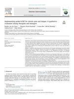 Implementing guided ICBT for chronic pain and fatigue: A qualitative evaluation among therapists and managers