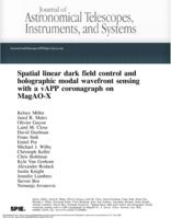 Spatial linear dark field control and holographic modal wavefront sensing with a vAPP coronagraph on MagAO-X