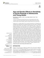 Age and gender effects in sensitivity to social rewards in adolescents and young adults