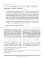 Spontaneous helping behavior of autistic and non-autistic (pre-)adolescents: A matter of motivation?