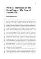 Political Transition on the Great Steppe: The Case of Kazakhstan