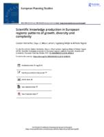 Scientific knowledge production in European regions: patterns of growth, diversity and complexity