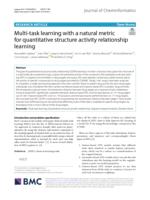 Multi-task learning with a natural metric for quantitative structure activity relationship learning