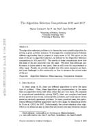 The algorithm selection competitions 2015 and 2017