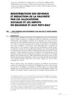 Redistribution des revenus et réduction de la pauvreté par les allocations sociales et les impôts en Belgique et aux Pays-Bas