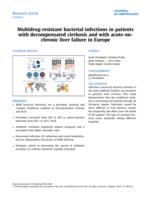 Multidrug-resistant bacterial infections in patients with decompensated cirrhosis and with acute-on-chronic liver failure in Europe