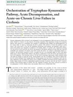 Orchestration of Tryptophan-Kynurenine Pathway, Acute Decompensation, and Acute-on-Chronic Liver Failure in Cirrhosis