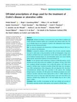 Off-label prescriptions of drugs used for the treatment of Crohn's disease or ulcerative colitis