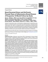 Novel Perceived Stress and Life Events Precede Flares of Inflammatory Bowel Disease: A Prospective 12-Month Follow-Up Study