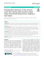 Intraoperative detection of the remnant cystic duct during robot-assisted surgery using near-infrared fluorescence imaging: a case report