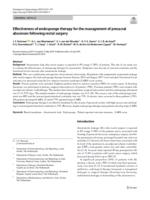 Effectiveness of endosponge therapy for the management of presacral abscesses following rectal surgery