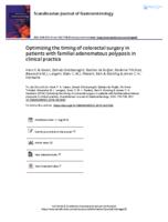 Optimizing the timing of colorectal surgery in patients with familial adenomatous polyposis in clinical practice