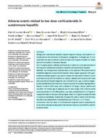 Adverse events related to low dose corticosteroids in autoimmune hepatitis