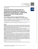 Systematic Review: Components of a Comprehensive Geriatric Assessment in Inflammatory Bowel Disease-A Potentially Promising but Often Neglected Risk Stratification