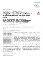 Feasibility of Gold Fiducial Markers as a Surrogate for Gross Tumor Volume Position in Image-Guided Radiation Therapy of Rectal Cancer