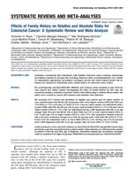 Effects of Family History on Relative and Absolute Risks for Colorectal Cancer: A Systematic Review and Meta-Analysis