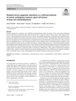 Mutation-driven epigenetic alterations as a defining hallmark of central cartilaginous tumours, giant cell tumour of bone and chondroblastoma