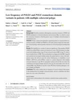 Low frequency of POLD1 and POLE exonuclease domain variants in patients with multiple colorectal polyps