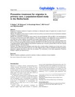 Preventive treatment for migraine in primary care, a population-based study in the Netherlands