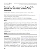 Medication adherence and knowledge of older patients with and without multidose drug dispensing