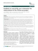 Feedback on end-of-life care in dementia: the study protocol of the FOLlow-up project