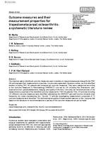 Outcome measures and their measurement properties for trapeziometacarpal osteoarthritis: a systematic literature review