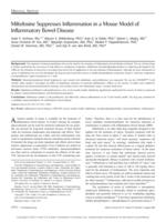Miltefosine Suppresses Inflammation in a Mouse Model of Inflammatory Bowel Disease