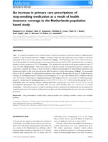 An increase in primary care prescriptions of stop-smoking medication as a result of health insurance coverage in the Netherlands: population based study