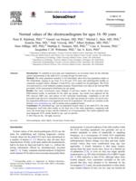 Normal values of the electrocardiogram for ages 16-90 years