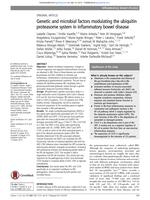 Genetic and microbial factors modulating the ubiquitin proteasome system in inflammatory bowel disease