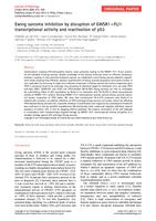 Ewing sarcoma inhibition by disruption of EWSR1-FLI1 transcriptional activity and reactivation of p53