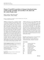 Plasma NT-proBNP as predictor of change in functional status, cardiovascular morbidity and mortality in the oldest old: the Leiden 85-plus study