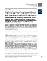 Back/joint Pain, Illness Perceptions and Coping are Important Predictors of Quality of Life and Work Productivity in Patients with Inflammatory Bowel Disease: a 12-month Longitudinal Study