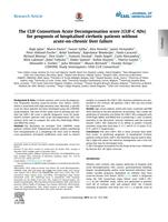 The CLIF Consortium Acute Decompensation score (CLIF-C ADs) for prognosis of hospitalised cirrhotic patients without acute-on-chronic liver failure